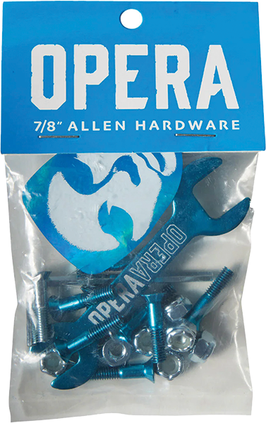 OPERA 7/8" ALLEN HARDWARE SET BLU/SIL