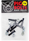 PIG 7/8" PHILLIPS BLK/SIL HARDWARE SET