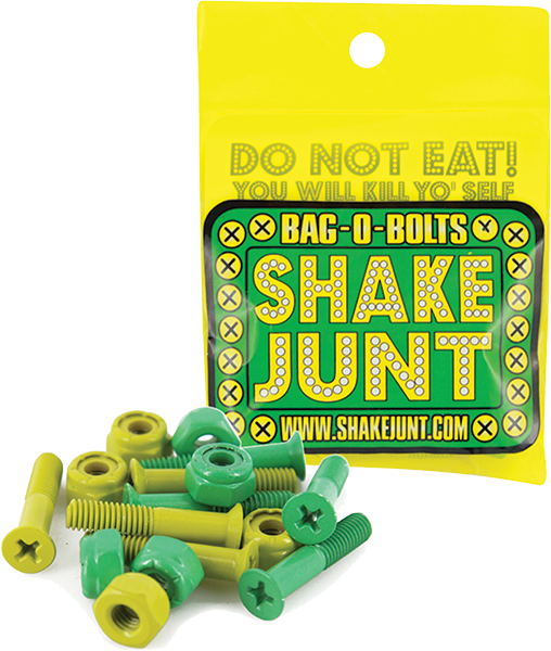 SHAKE JUNT BAG-O-BOLTS GREEN/YELLOW 7/8" PHILLIPS