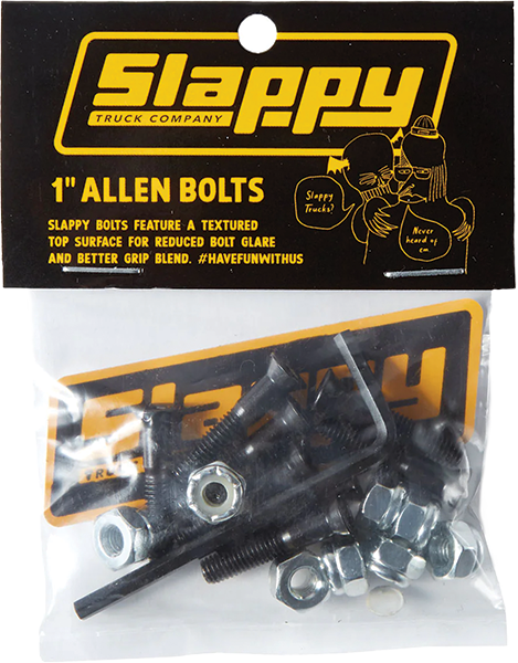 SLAPPY 1" ALLEN BOLTS SET BLACK
