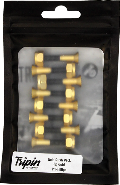 TRIPIN HARDWARE 1" PHILLIPS GOLD RUSH