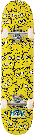 MEOW STICKER PILE CMYK YELLOW COMPLETE-6.75