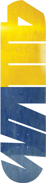 411VM CUT OUT EX7 DECK-8.0 YELLOW/BLUE