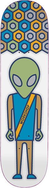 ALIEN WORKSHOP SOLDIER REGALIA DECK-8.25 WHITE