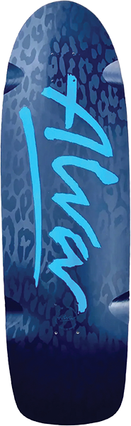 ALVA MODERN LEOPARD DECK-10x33 BLK/SAPPHIRE BLUE