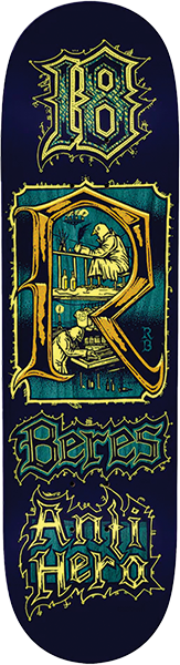 ANTI HERO RANEY MEDIEVAL DECK-8.5 NAVY