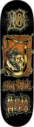 ANTI HERO CARDIEL MEDIEVAL DECK-8.62 BLACK