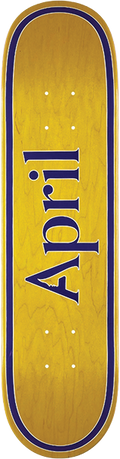 APRIL OG LOGO MINI DECK-7.5 YELLOW/PURPLE