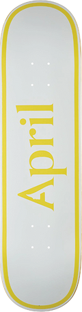 APRIL OG LOGO TWIN DECK-8.25 YELLOW/WHITE