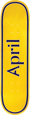 APRIL OG LOGO DECK-8.75 YELLOW/PURPLE