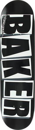 BAKER BRAND LOGO DECK-8.12 BLK/WHT