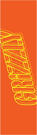 GRIZZLY 1-SHEET 3D GLASSES ORANGE