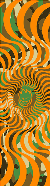 SPITFIRE CLASSIC SWIRL ORG/CAMO SINGLE SHEET 9X33