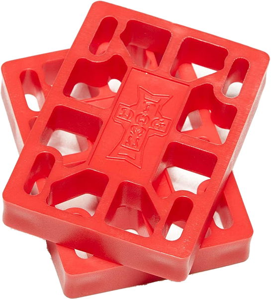 DOGTOWN 1/2" RISERS SET RED