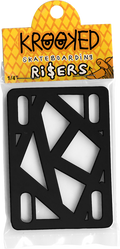 KROOKED RISER PADS 1/4" BLACK single set