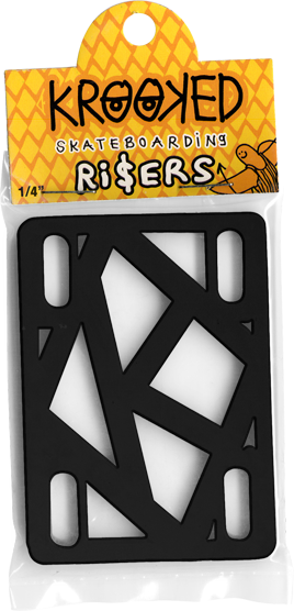 KROOKED RISER PADS 1/4" BLACK single set