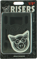 PIG 1/2" HARD RISERS BLACK single set