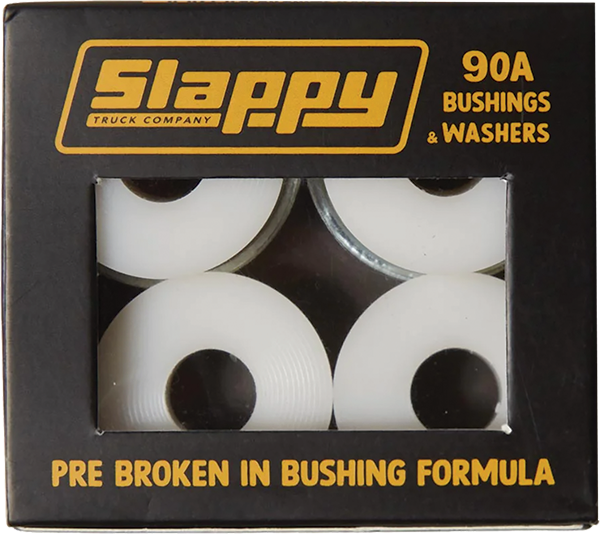 SLAPPY STANDARD BUSHINGS/WASHERS SET 90A WHITE 2pr