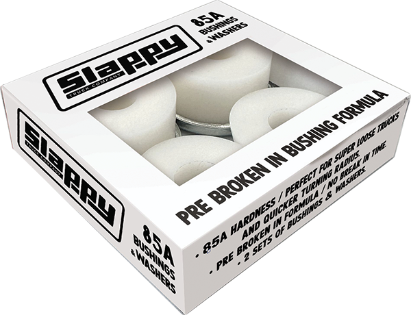 SLAPPY STANDARD BUSHINGS/WASHERS SET 95A WHITE 2pr