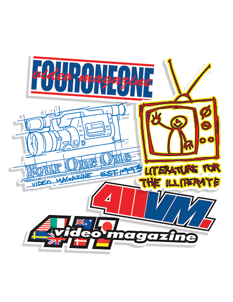 411VM LOGOS 5/PACK ASSORTED DECALS