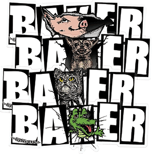 BAKER EMERGERS 12/PK ASST STICKERS