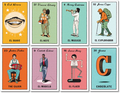 CHOCOLATE LOTERIA 8/PACK ASSORTED DECALS