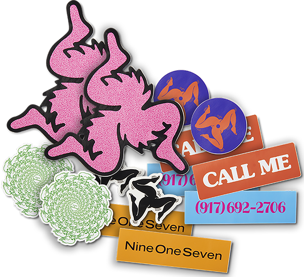 CALL ME 917 FA22 14/PK ASSORTED STICKERS *sale*