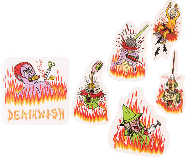 DEATHWISH BLASPHEMY 12/PK ASST STICKERS