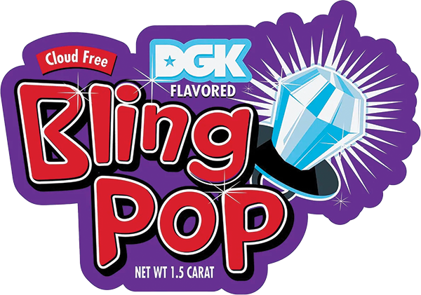DGK BLING POP STICKER SINGLE