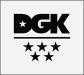 DGK 5-STAR STICKER BLACK/WHITE