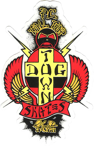 DOGTOWN PC TAIL TAP OG 70'S 4" DECAL