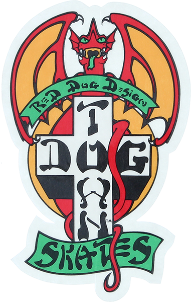 DOGTOWN RED DOG OG 70'S 4" DECAL