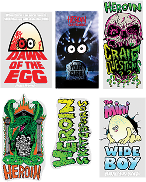 HEROIN DAWN OF THE EGG 12PK/ASST. STICKERS