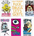 HEROIN HAUNTED HOUSE 12/PK ASST. STICKERS