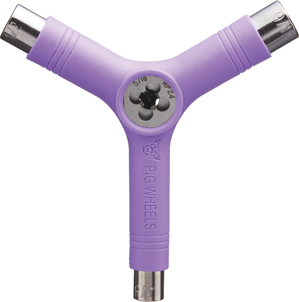 PIG SKATE TOOL-PURPLE tri-socket/threader