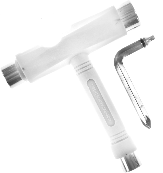 UNIT SKATE TOOL - WHITE/CHROME