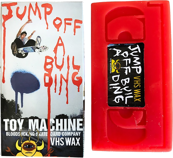 TOY MACHINE VHS WAX - JUMP OFF A BUILDING - RED