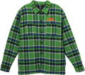 ANTI HERO BASIC EAGLE FLANNEL JACKET M-GRN/BLUE