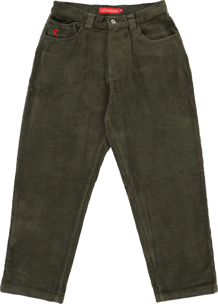 CHOCOLATE CORDUROY PANTS 30 OLIVE