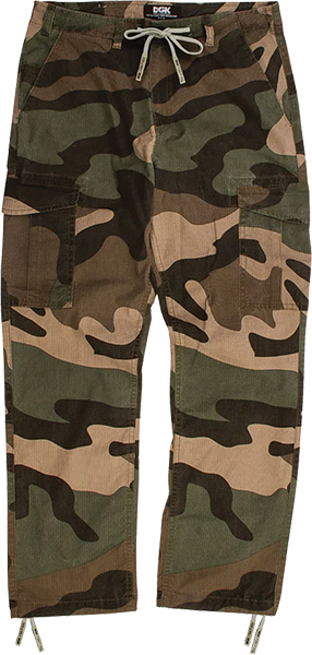 DGK OG CARGO PANTS BIG WOODS CAMO