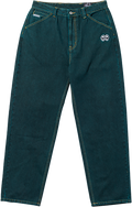 KROOKED EYES DENIM TWILL PANT GREEN OVERDYE