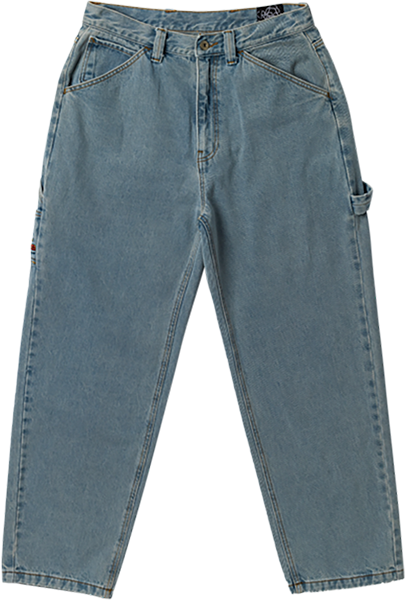 KROOKED KOFFIN CARPENTER PANTS BLEACHED DENIM