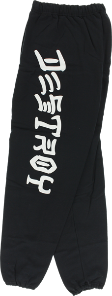 THRASHER SKATE & DESTROY SWEATPANTS BLK/WHT