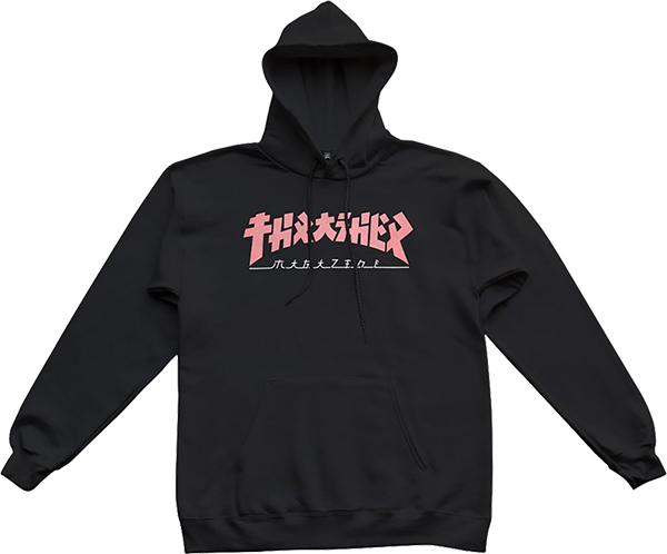 THRASHER GODZILLA GIRLS HOODIE BLK/PINK