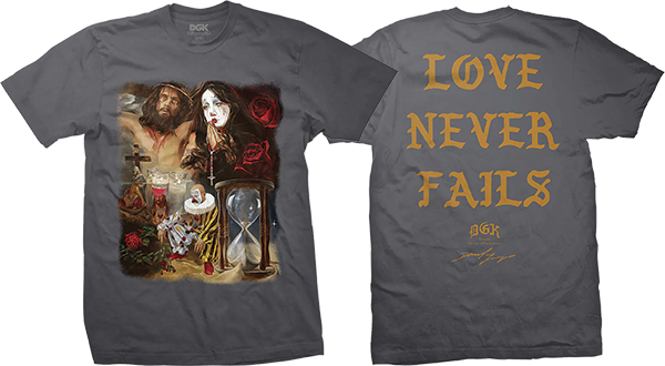 DGK GODFITTI NO LLORES SS CHARCOAL