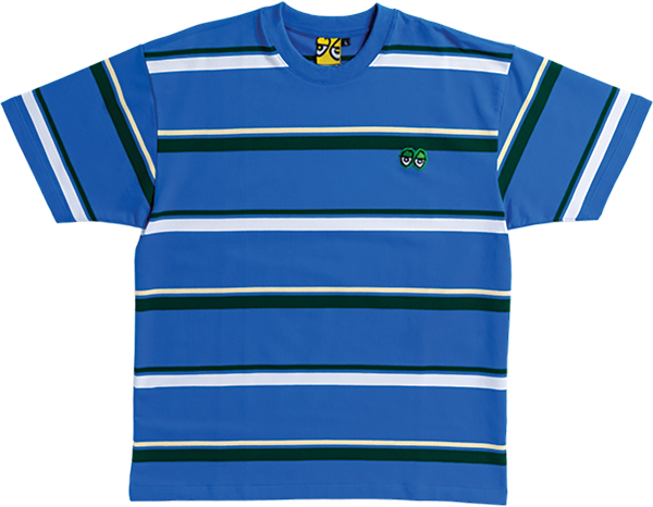 KROOKED EYES EMB SS MULTI-COLOR/GREEN STRIPES