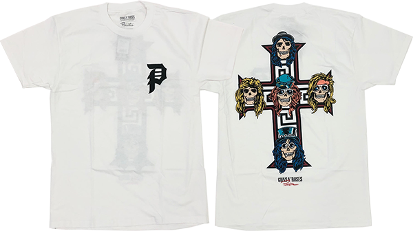 PRIMITIVE GN'R CROSS SS WHITE *sale*