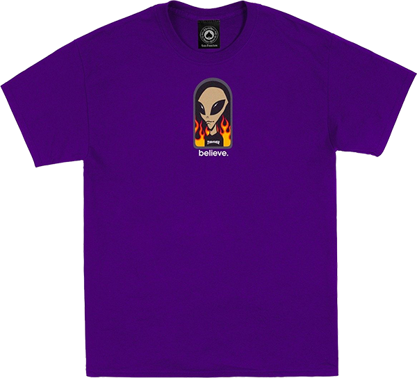 THRASHER X AWS BELIEVE SS PURPLE *sale*
