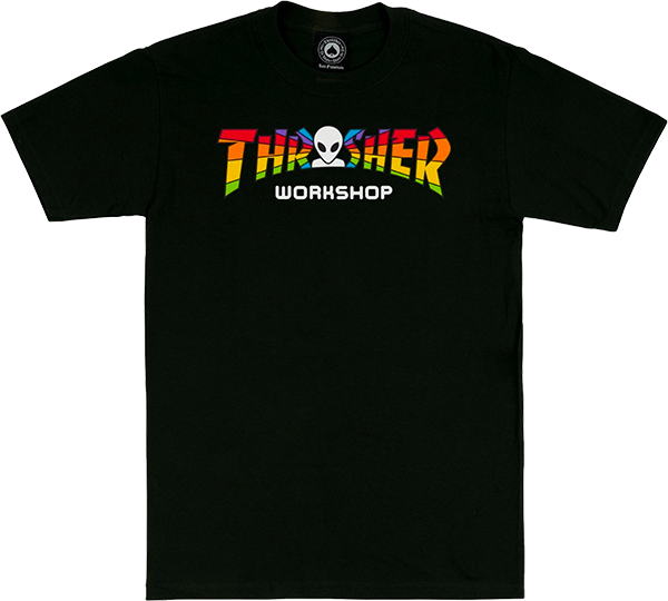 THRASHER X AWS SPECTRUM SS BLACK *sale*