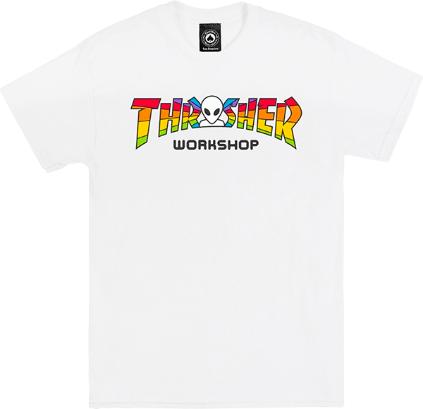 THRASHER X AWS SPECTRUM SS WHITE *sale*